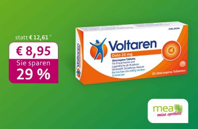 Voltaren Dolo Filmtabletten: August-Angebot in der Rabenfels-Apotheke Herten