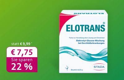 Elotrans Trinkpulver bei Durchfall: Juni-Angebot der Rabenfels-Apotheke Herten