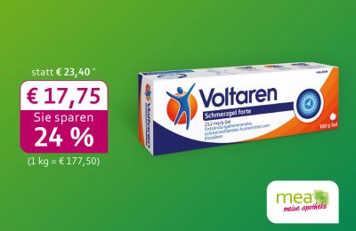 Voltaren Schmerzgel forte: September-Angebot in der Rabenfels-Apotheke Herten