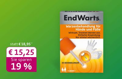 EndWarts Classic Lösung: August-Angebot in der Rabenfels-Apotheke Herten